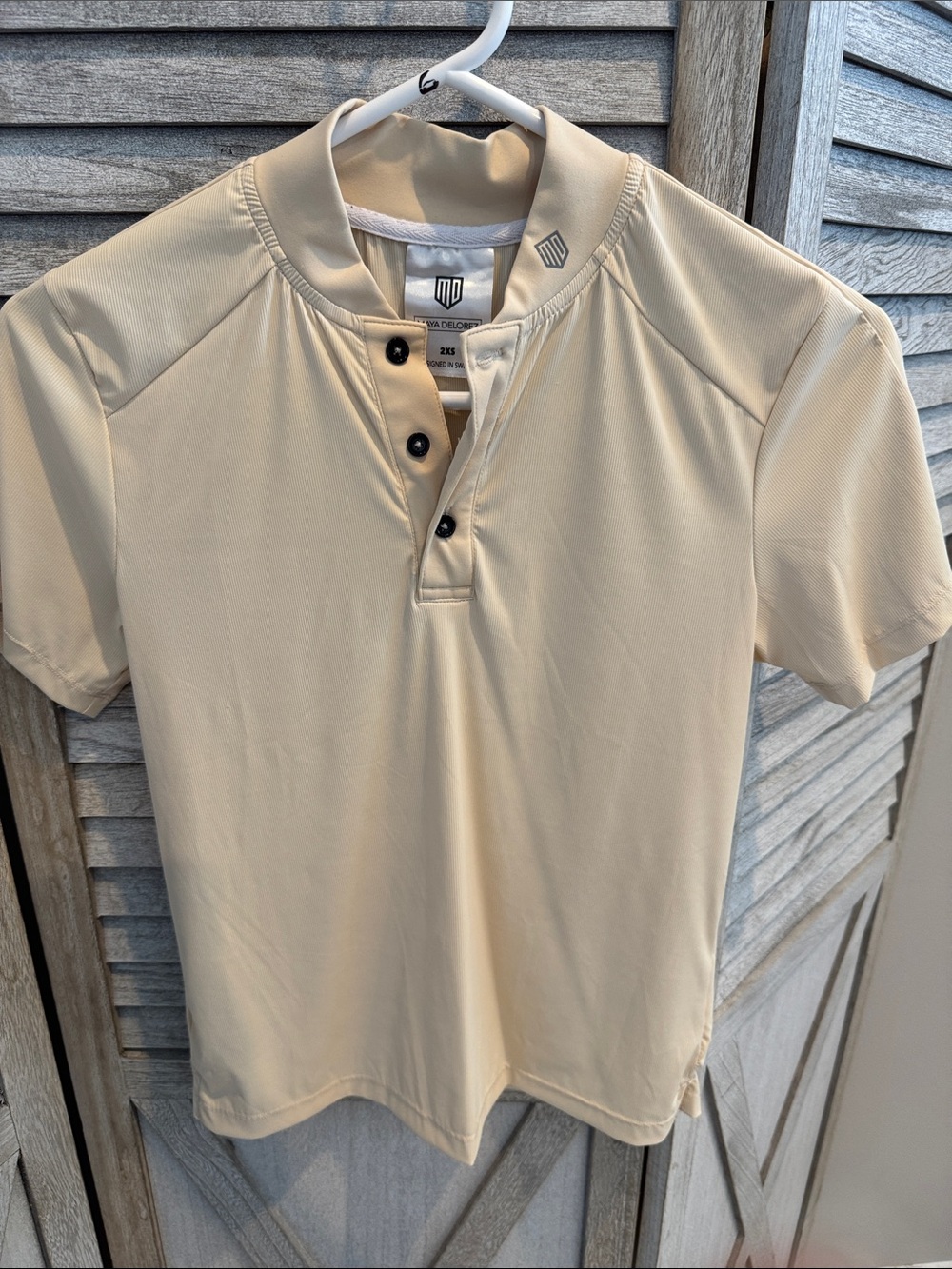 Maya DeLorez ribbed short sleeve top size 2XS pre owned